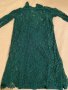 Тъмнозелена дантелена рокля - HM, снимка 1
