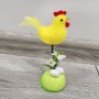 4509 Великденска украса Кокошка с яйчица в градинка, снимка 3