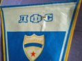 Спартак Плевен игрално флагче  от соца турнир Интертото със значка, снимка 3