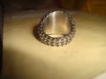 МАСИВЕН НОВ МОДЕН ПРЪСТЕН от БЛАГОРОДНА МАРКИРАНА СТОМАНА МНОГО КРАСИВ и ОРИГИНАЛЕН ДИЗАЙН 6734, снимка 4