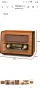 PRUNUS J-199 Retro Radio Bluetooth, AM FM SW Nostalgia Radio захранвано от батерии, преносимо радио, снимка 1