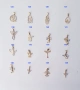 Златни медальони с котки, мечета, костенурки, ангелчета, снимка 1