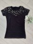 Нова черна блузка, снимка 1 - Тениски - 40167467