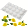 15 броя лимони лимон силиконов молд форма за свещи гипс сапун смола фондан за декорация на торта , снимка 1