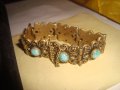 ВЪЗРОЖДЕНСКА БРОНЗОВА ЕТНО ГРИВНА с НАТУРАЛНИ ШЛИФОВАНИ СКЪПОЦЕННИ КАМЪНИ ТУРМАЛИН МАЙСТОРСКА 23471, снимка 10