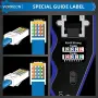 Комплект инструменти за кримпване на RJ45 и RJ11 за CAT5/5E/6/6A с 50 RJ45 конектора и капаци НОВИ, снимка 3