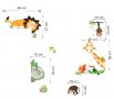 Сафари Джунгла Зоо Диви животни самозалепващ стикер лепенка апликация за стена мебел, снимка 2