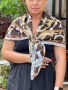 шал 100х100см chanel versace , снимка 8