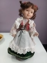 Порцеланова колекционерска кукла със метална стойка , снимка 6
