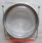 Цедка двойна за пчелен мед Ф 240 мм INOX (със заоблено дъно), снимка 2