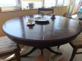 Кръгла старинна маса с 4 стола, снимка 5