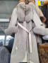 Продавам палта от алпака с яка от естествен косъм , снимка 4