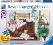 Пъзел котка върху пиано 750 части Ravensburger , снимка 1