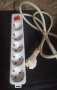 Разклонител Елкон 5 гнезда, 1.5м. кабел, ключ, бял., снимка 1 - Други - 44176375