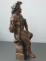 17см-1кг ковач статуетка/стара френска бронзова фигура-декорация за каминен часовник, снимка 2