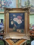 Натюрморт масло авторски платно автор рамка , снимка 1