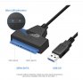 Кабел USB 3.0 за връзка към 2,5" SATA III(или SATA II) твърд диск или SSD за лаптоп., снимка 6