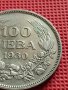 СРЕБЪРНА МОНЕТА 100 лева 1930г. ЦАРСТВО БЪЛГАРИЯ БОРИС трети за КОЛЕКЦИОНЕРИ 38770, снимка 6