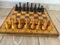 Шах с дървени фигури, снимка 1