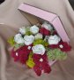 Жив букет- скандинавски мъх и сапунени рози, снимка 1 - Декорация за дома - 40253315