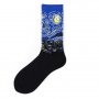 Арт чорапи " Звездна нощ " Ван Гог, снимка 1 - Арт сувенири - 29312948