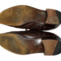 Bally мъжки кафеви кожени обувки естествена кожа Wingtips Oxford, снимка 4 - Официални обувки - 31176896