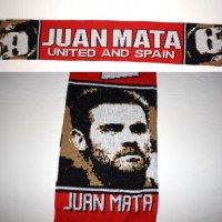 Juan Mata - Manchester United and Spain - Уникален фенски шал / Хуан Мата , снимка 1 - Футбол - 31176092