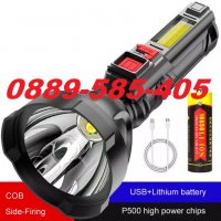 Мощен LED Акумулаторен Фенер BL-830 с USB за лов риболов къмпинг, снимка 3 - Къмпинг осветление - 32192399