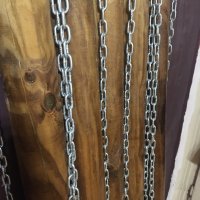 Дървени колци за ограда с метални синджири, снимка 5 - Огради и мрежи - 37411866
