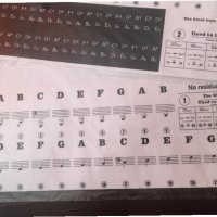 Стикери за пиано и йоника: Ноти и букви , снимка 4 - Пиана - 32941570