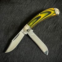 Колекционерски джобен сгъваем нож с два остриета RR Wasp Bow Trapper. (RR2261), снимка 3 - Ножове - 44280121