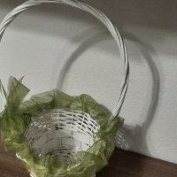 Декоративна плетена кошница , снимка 4 - Декорация за дома - 34330350