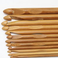 12 бр бамбукови куки за плетене на една кука, снимка 2 - Други инструменти - 31778507