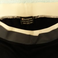 Спортни черни клинове със сиво и бяло на кръста и прозрачен щамп под коляното, еластични, спортни, снимка 18 - Клинове - 37402435
