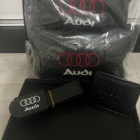 Кожени възглавници с колан и портмоне на Audi, снимка 2 - Подаръци за мъже - 40329448