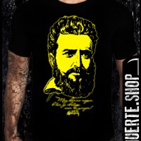 Черна тениска с щампа ХРИСТО БОТЕВ, снимка 1 - Тениски - 42053627