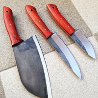 Кухненски СЕТ ръчно изработен от KD handmade knives ловни ножове, снимка 2 - Други - 33755251