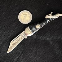 Колекционерски, удобен сгъваем джобен нож Small Leg Knife Midnight. RR960, снимка 5 - Ножове - 42905916