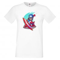 Мъжка тениска Marvel Captain America Игра,Изненада,Подарък,Геймър,, снимка 5 - Тениски - 36790439