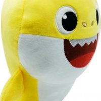 Играчка Baby Shark, Акула, Жълта, Плюшена, 37 см., снимка 2 - Плюшени играчки - 40086945