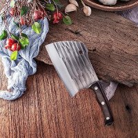Нов Кухненски Нож Въглеродна Стомана Дървена Дръжка готвене дом кухня, снимка 3 - Съдове за готвене - 42552868
