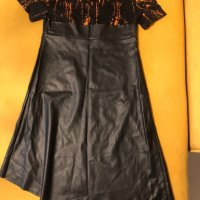 Zara Дамска кожена рокля, снимка 4 - Рокли - 33713358