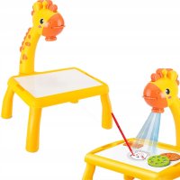 Детска маса за рисуване с проектор, жираф, снимка 3 - Рисуване и оцветяване - 42605818