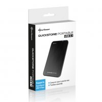 Външна Кутия за Харддиск 2.5" USB3.1 SHARKOON QuickStore Portable Black SH0008 SATA, снимка 4 - Захранвания и кутии - 11663487