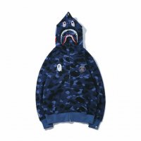 Суичър (блуза с качулка) Bape A Bathing Ape x PSG Collab Blue, снимка 3 - Суичъри - 25804028