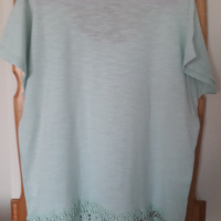 NEXT вносна светлозелена блуза с дантела, снимка 2 - Тениски - 44794217