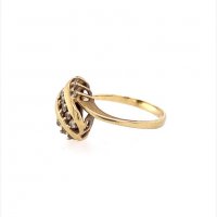 Златен дамски пръстен 2,65гр. размер:53 14кр. проба:585 модел:13959-1, снимка 2 - Пръстени - 39434339