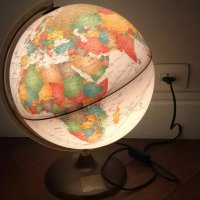 Голям географски глобус - LED Лампа, снимка 1 - Настолни лампи - 31958587