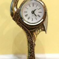 Фигура на чапла с часовник, сувенир подходящ за подарък, украса и декорация, снимка 1 - Декорация за дома - 29214133
