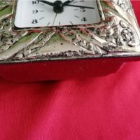 Стар Италиански Настолен  СРЕБЪРЕН Часовник 925, снимка 5 - Антикварни и старинни предмети - 29693939